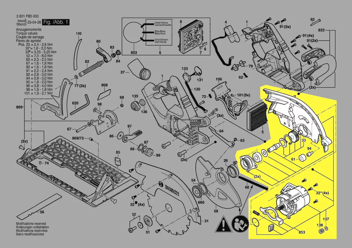 moteur + transmission réf. 1 607 000 DM4 Bosch